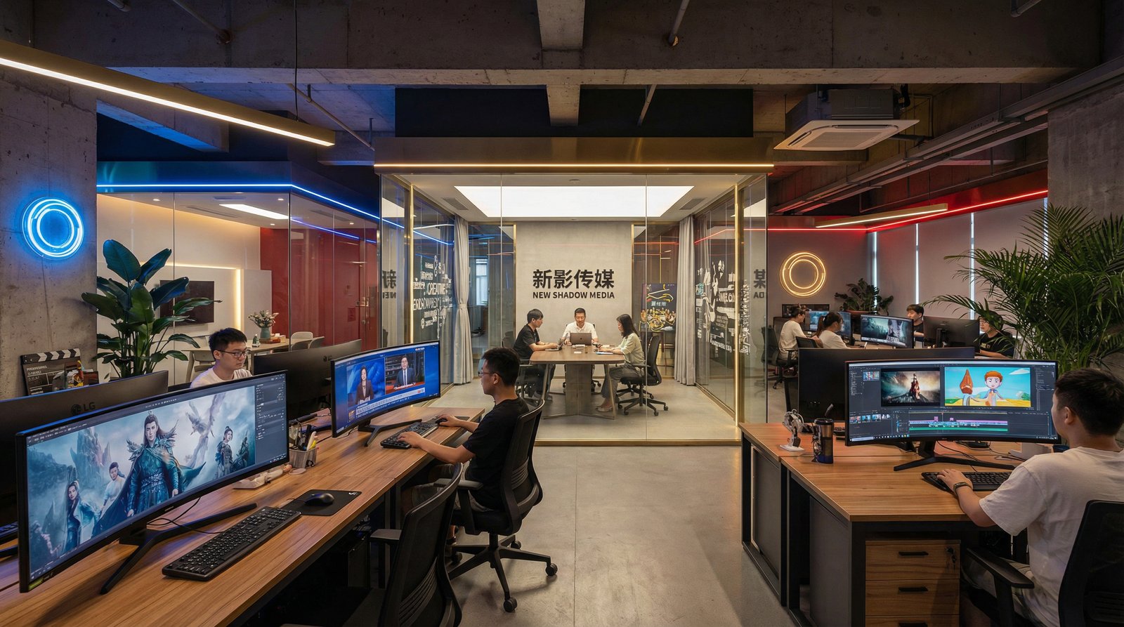 国产主播公司办公环境