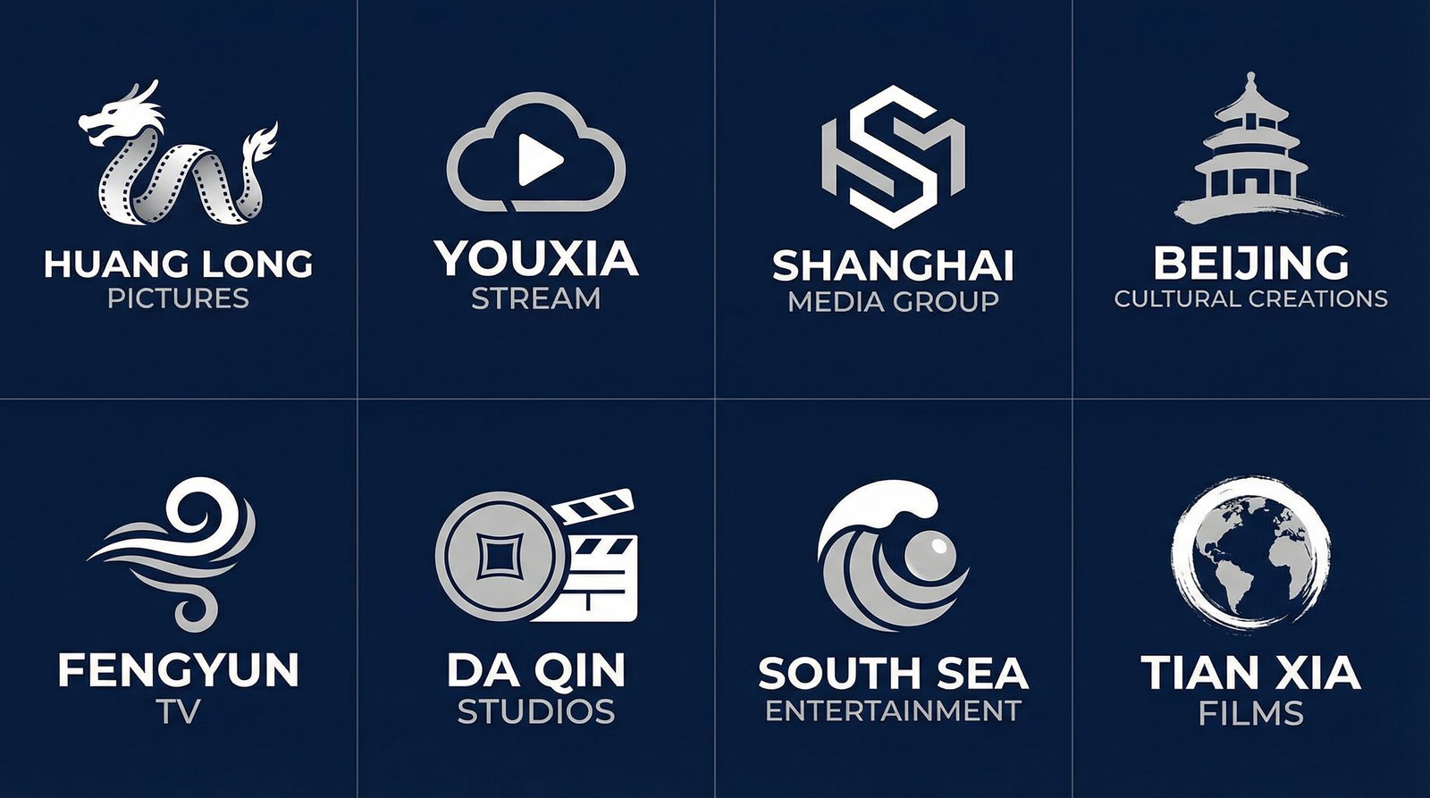 国产主播合作影视品牌Logo墙